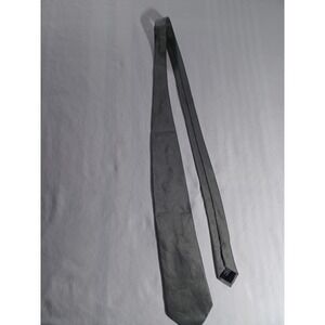 Boss Hugo Boss Tie Mens One Size Gray Solid Woven Pointed Dress Necktie